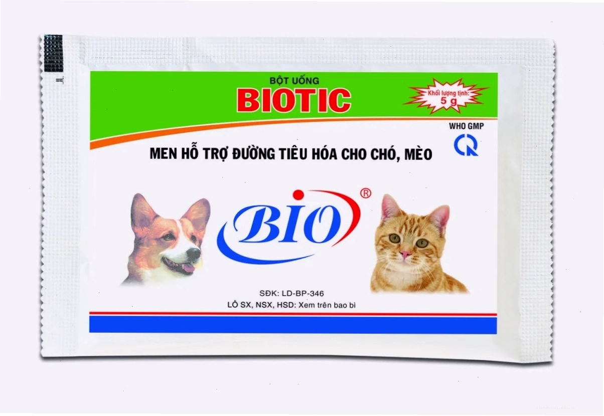 BIOTIC 5G bột hỗ trợ tiêu hóa cho chó mèo