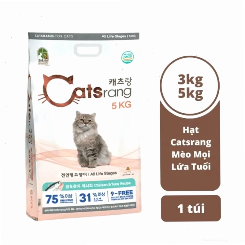 Hạt Cho Mèo Mọi Lứa Tuổi Catsrang Phù Hợp Cho Mọi Giai Đoạn Phát Triển