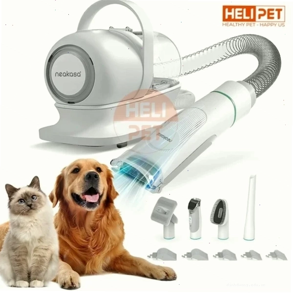 Máy chải hút lông chó mèo Neakasa P1 Pro 5-in-1 Pet Grooming Vacuum