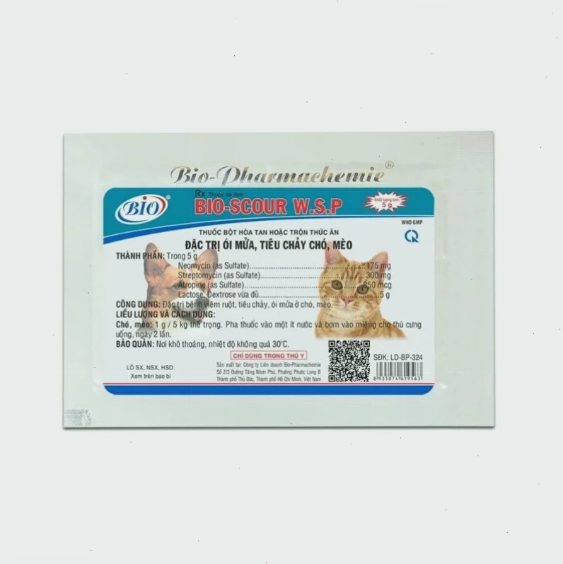 Men Vi Sinh Cho Chó Mèo Bio-Scour WSP - Sản phẩm bổ trợ tiêu hóa