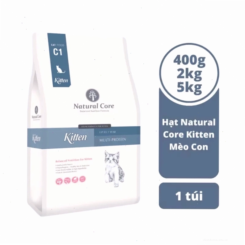 Thức Ăn Hạt Cho Mèo Con Hữu Cơ Natural Core Kitten