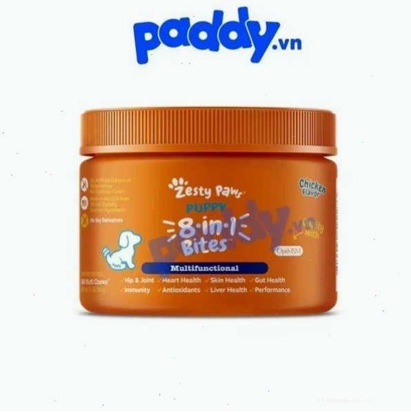 Viên nhai Zesty Paws Vitamin 8 In 1 Puppy là thuốc bổ cho mèo con rất tốt